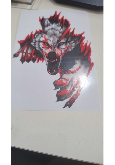 3d Kurt Figürlü Sticker Etiket Diğer