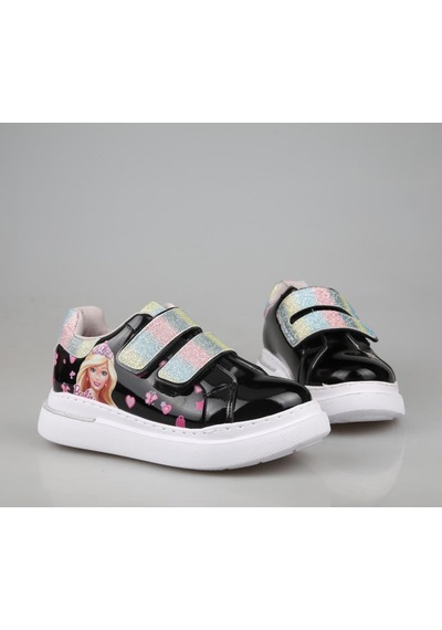 Bücür Ortopedi 502 Barbili Siyah Çocuk Sneakers Siyah