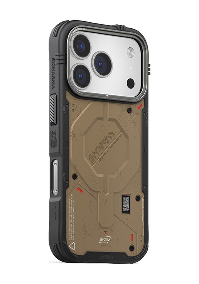 Apple Uyumlu iPhone 17 Pro Max  Kılıf M-safe Şarj Özellikli Airbag Tasarımlı Skinarma Vigor Kapak Kahvereng Kahverengi