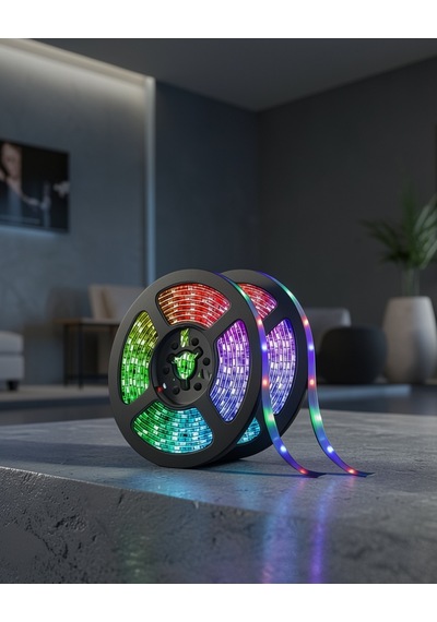 Smart Şerit Led Işık Uczzz10şeritled Uzaktan Kumandalı Müzik Modlu Çok Renkli