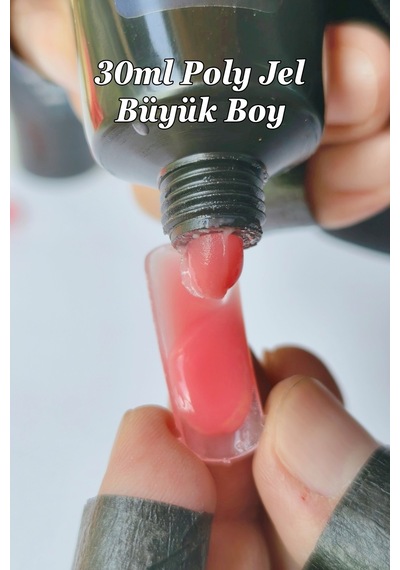 30ml Pembe Protez Tırnak Jeli Poly Jel Tırnak Uzatma Jeli Polygel Polijel Poly Gel Pembe