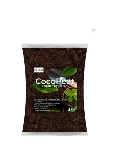 Hindistan Cevizi Torfu %100 Doğal Torf - Cocopeat Hindistan Cevizi Lifi - Doğal Bitki Toprağı 1
