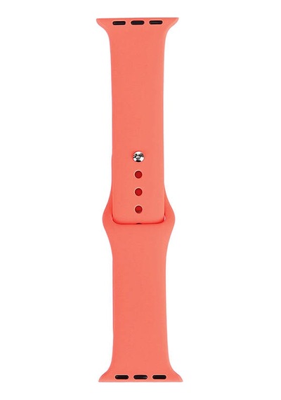 Zore Watch 7 41mm Band Serisi Klasik Kordon Silikon Strap Kayış-apricot Orange