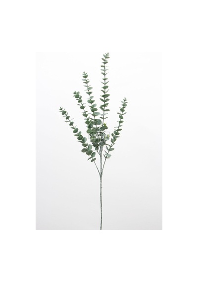 Yapay Retro Pastel Okaliptus Dalı 88 Cm Pudrali-yesil