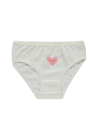 Civil Girls Kalp 2-12 Yaş Kız Çocuk 2'li Külot - Standart 82K66116626W1