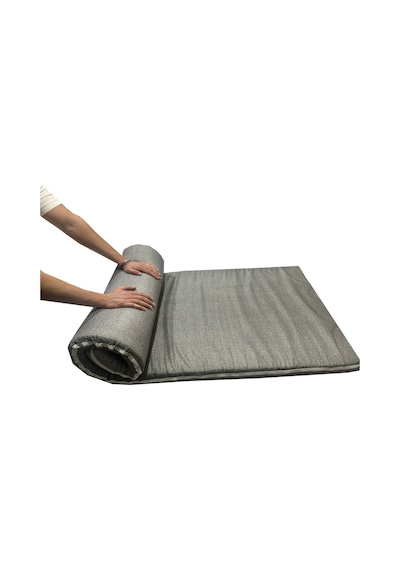 Kamp Yatağı Taşıma Ve Omuz Askılı Kamp Matı Fermuarlı Kamp Minderi Çadır Matı 70x180x6cm-gri