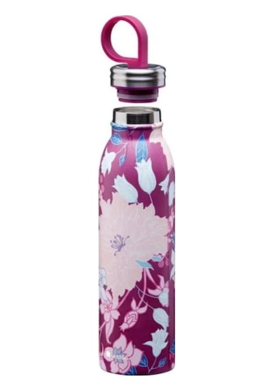 Aladdin X Naito Chilled Thermavac Paslanmaz Çelik Su Şişesi 0.55 Lt Pembe Siyah