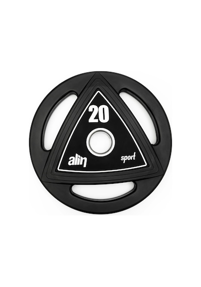 Alin Sport 20 Kg Profesyonel Kauçuk Kaplı Olimpik Plaka / Ağırlık Plakası Flanş