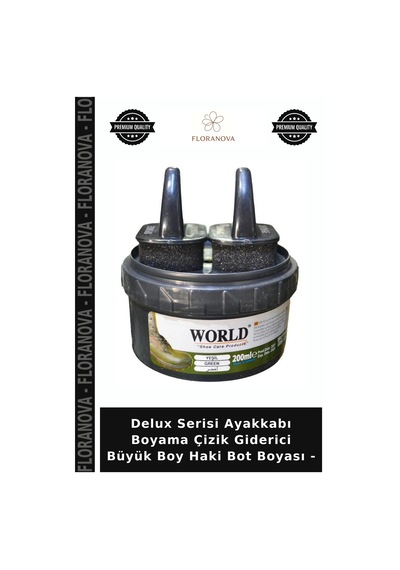 Floranova Delux Serisi Ayakkabı Boyama Çizik Giderici Büyük Boy Haki Bot Boyası - Çok Renkli