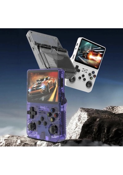 R36s Retro Oyun Konsolu 3.5" Ips Ekranlı, 15.000+ Oyunlu, 64gb Destekli Taşınabilir Mini Arcade Mo