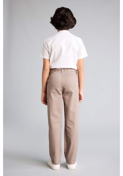 Defacto Regular Fıt Düz Paça Gabardin Pantolon Erkek Çocuk G8009a826spbg250 Bej-bg250