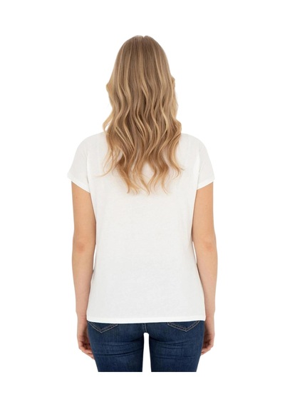 U.S. Polo Assn. Kadın T-shirt 1832018 Ekru