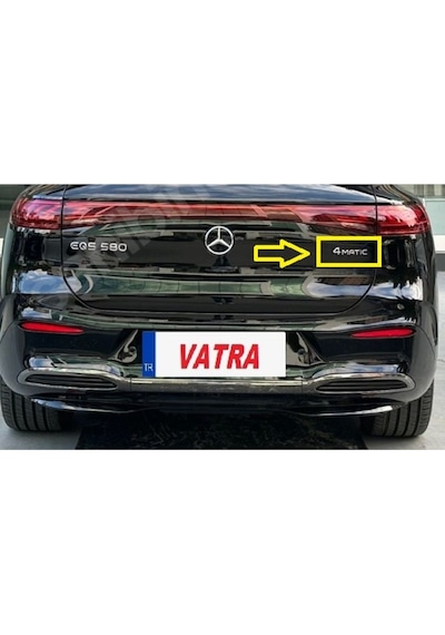 Eqs 580 Uyumlu Eqs 580 Ve 4matic Krom Bagaj Yazısı 3m 3d Abs
