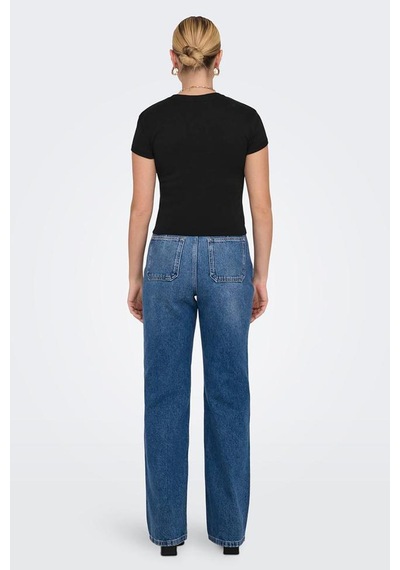 Only Elina Kadın Siyah Basic T-shirt - 15320229-b Renkli Only Elina Kadın Siyah Basic T-shirt - 15320229-b Renkli