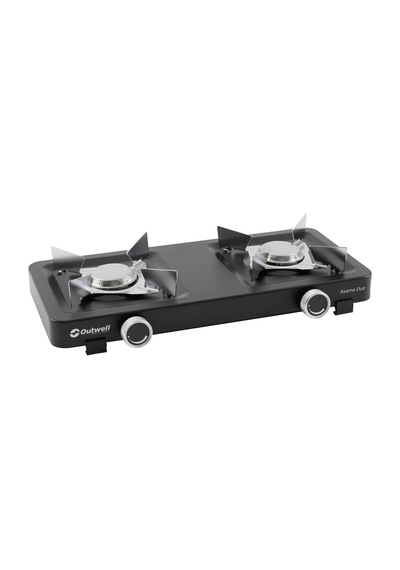 Outwell Asama Duo Burner Portatif İkili Kamp & Karavan Ocağı Siyah