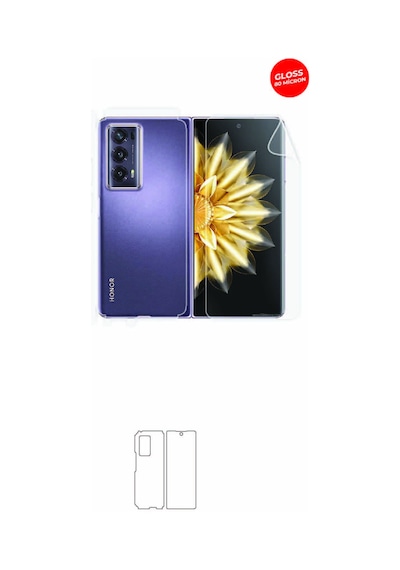 Honor Magic V2 Arka Ve Yan Kaplama Tam Kaplayan Hd Film