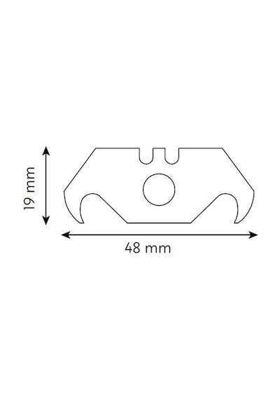 VIP-TEC VT875129 Halıcı Tip Maket Bıçağı (Metal Gövde) 19 mm