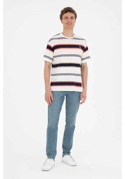 U.S. Polo Assn. Erkek Comfort Fit Bisiklet Yaka Kırmızı Tişört 50287038-VR030