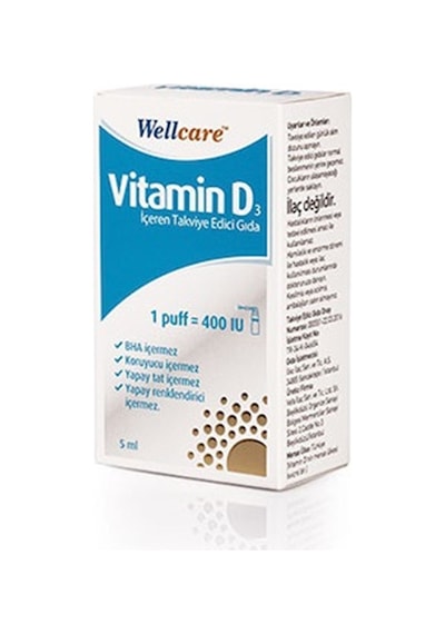 Wellcare   Vitamin D3 400 Iu 5 Ml Sprey