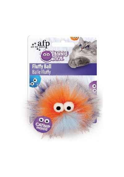 Afp Furry Ball - Tüylü Renkli Top Oyuncak Turuncu N708