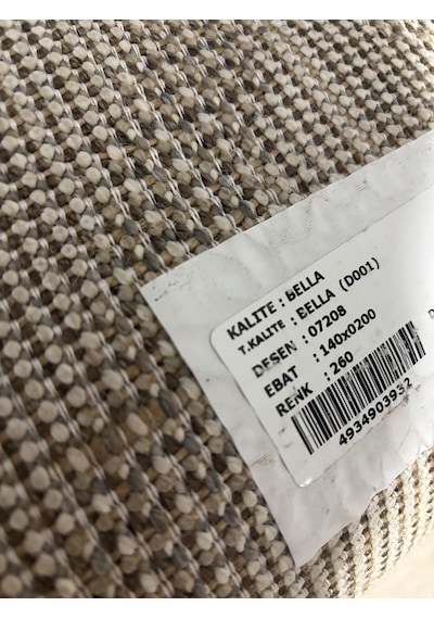 Merinos Halı Jüt İskandinav Halı+140x200 Ebatlı+şık Tasarım