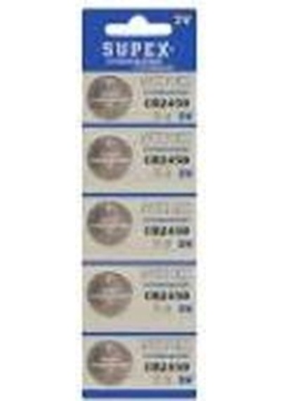 Supex Cr2450 C5 3v Lityum Düğme Pil 5'li Paket