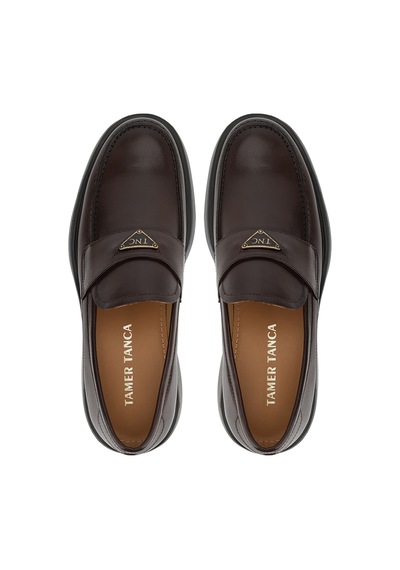 Tamer Tanca Erkek Hakiki Deri Kahverengi Loafer Ayakkabı 383 6982 Erk Ayk Sk26-27 Kahve Dr