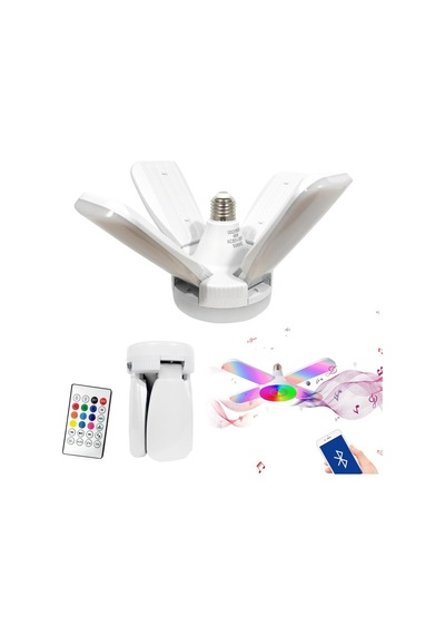 Müzik Lambası Led Rgb Animasyonlu 220V E27 Bluetooth Kumandalı Or (547606071)
