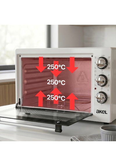 Akel AF340L 34 L Beyaz Mini/Midi Fırın