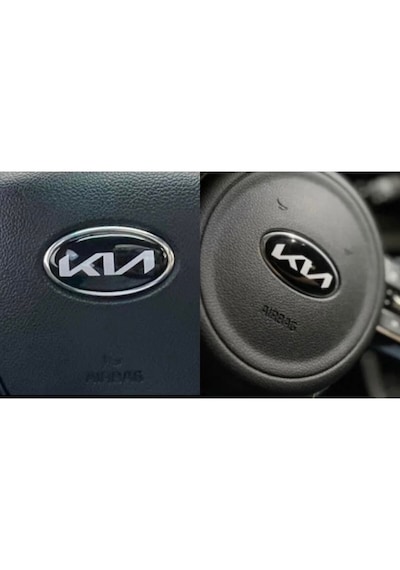 Kia Ceed, Sportage, Rio, Cerato Direksiyon Logo Amblem Yeni Yazılı Beyaz Özel Dizayn
