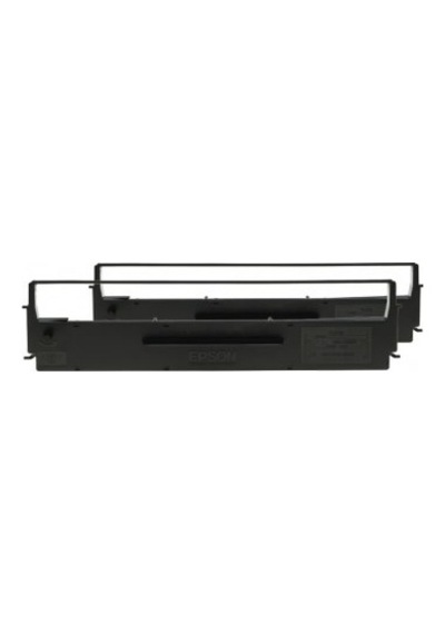 Epson  C13S015647Ba -Ikılı Paket-Black Ribbon- Lx-350 / 300+ / 30