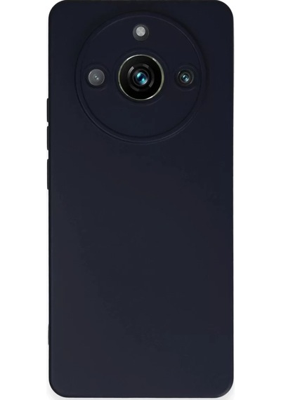 Realme 11 Pro Kılıf Nano İçi Kadife Silikon - Lacivert Çr