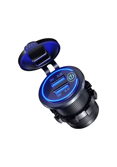 12 V/24 V Qc3.0 Usb Hızlı Araç Şarj Soketi Dokunmatik Anahtarılı