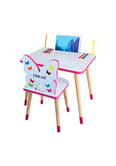 Liva Ahşap Çocuk Ders Çalışma Masa Sandalye Takımı 2-6 Yaş Beyaz Pembe Liva Ahşap Çocuk Ders Çalışma Masa Sandalye Takımı 2-6 Yaş Beyaz Pembe