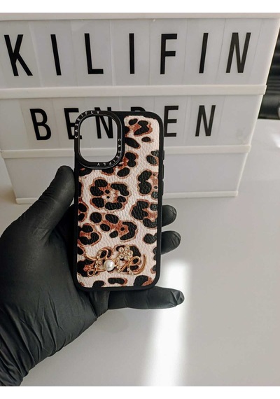 Apple Uyumlu iPhone 13 / 14  Leopar Kılıf Modeli Leopar