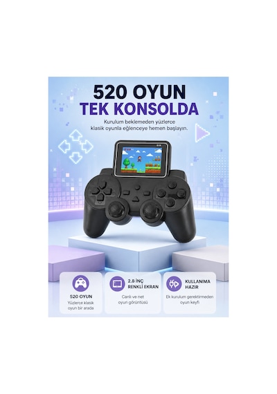 Astraltech S10 Retro Oyun Konsolu Taşınabilir 2.8 İnç Ekran Ergonomik Nostalji Yeni Nesil