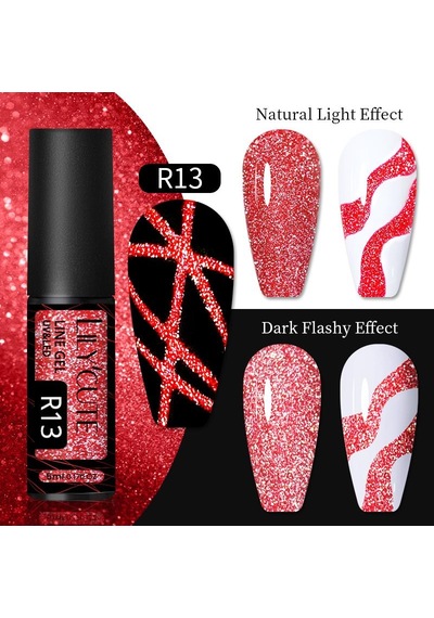 Lily Cute Reflective Glitter Nail Art Çizim Ojesi R013 54152-7
