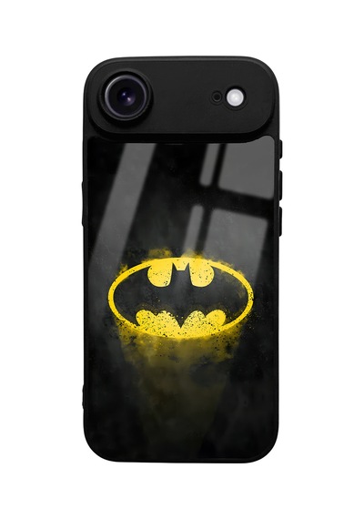 Apple Uyumlu iPhone 17 Air Yellow Batman Tasarımlı Glossy Telefon Kılıfı Uyumlu Çok Renkli
