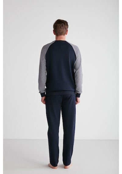 U.S. Polo Assn. Erkek Uzun Kol Lacivert Pijama Takım C1t8n7o12 001