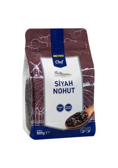 Metro Chef Siyah Nohut 500 G - Yüksek Proteinli, Glutensiz Bakliyat Tarı
