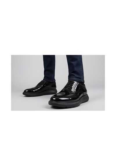 Crc Ayakkabı Siyah Deri New Season Men S Shoes - Essential Comfort Koleksiyonu