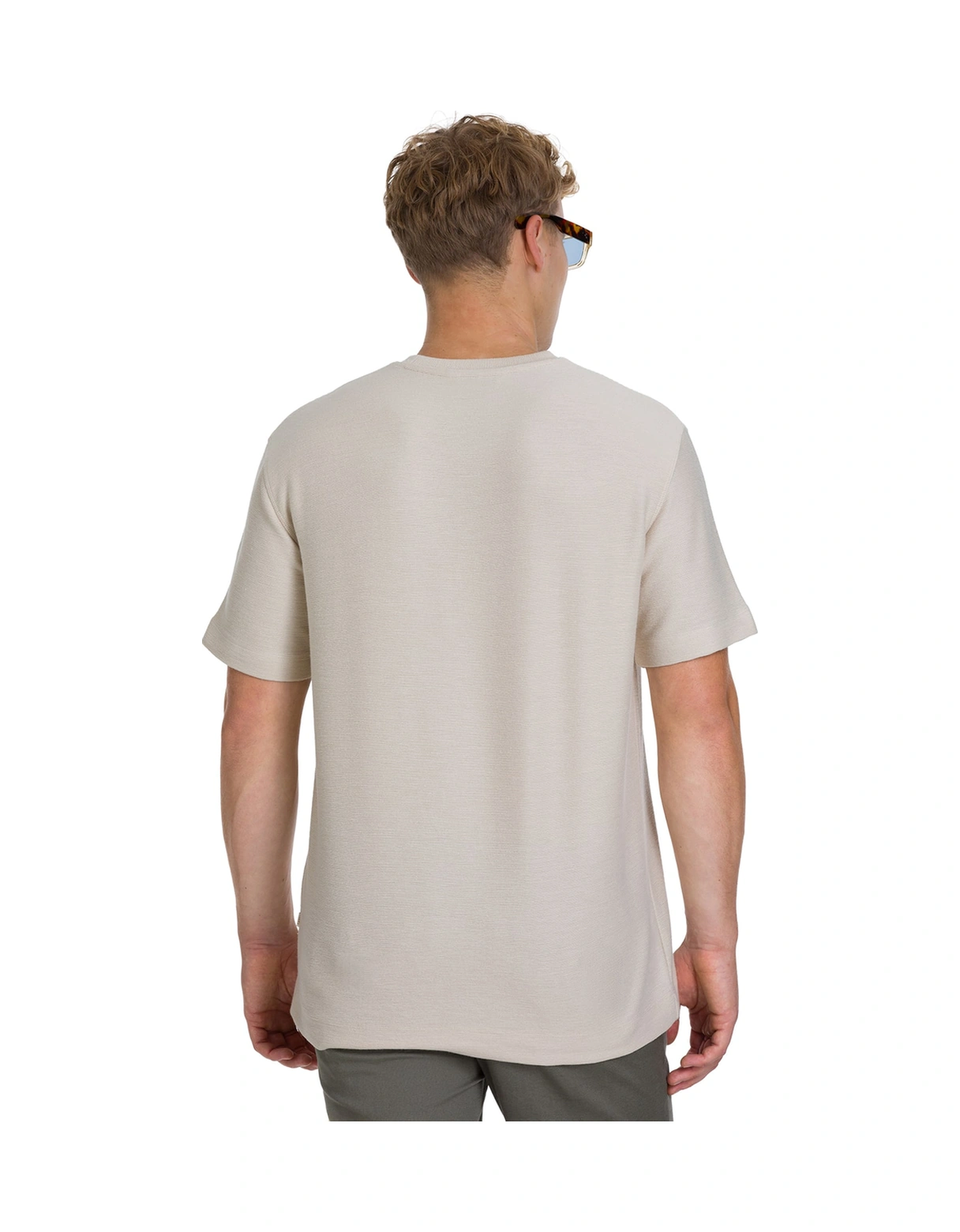 Hatemoğlu Ekru Regular Fit Bisiklet Yaka Basic Tişört 35187 453419