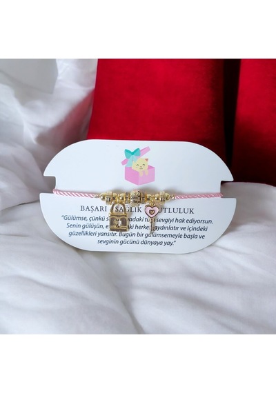 Dilaratrendhouse Anahtar Ve Kilit Charmlı Pembe İpli Ayarlanabilir Antialerjik Bileklik Aşk Ve Güvenin Sembolü Dlra