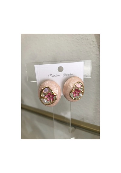 Linalya Jewelry Pembe Küpe - Model 236