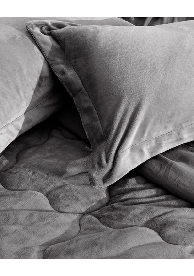 Madame Coco Kaira King Size Comforter Set Antrasit - Gri
