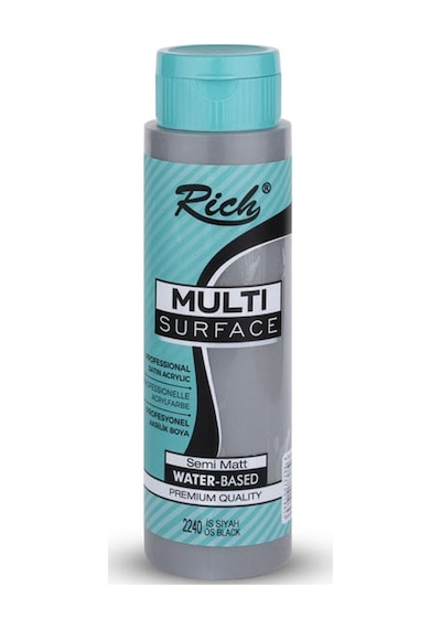 Rich Multi Surface Akrilik Boya 500Cc - 2240 Is Siyah