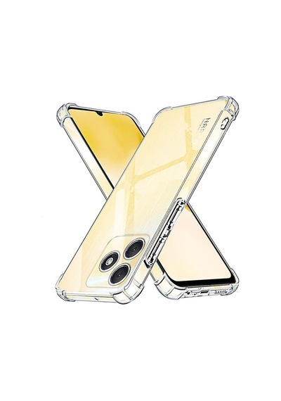 Realme Uyumlu C53 Kapak Kamera Korumalı Airbag Antishock Köşe Korumalı Şeffaf Silikon Kılıf