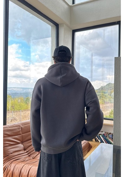 Flaw Basic Zip Hoodie Füme Füme