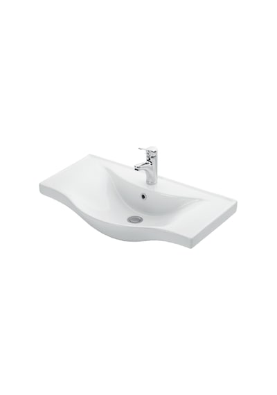 Yıldız 80 Cm Antrasit Gri Mdf Lavabolu Asma Banyo Dolabı Takımı Antrasit - Gri