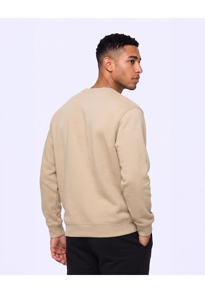 Kappa Carlo Erkek Bej Regular Sweatshirt
